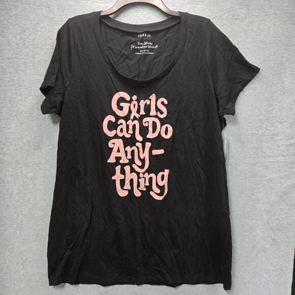 NEW Torrid Girls Can Do Anything Tee Size 1X - Picture 1 of 5